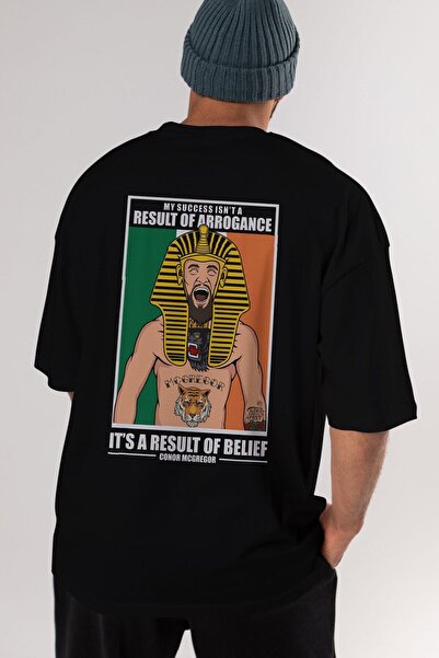 Ankhises Tricou oversize negru cu imprimeu pe spate McGregor Pharaoh, unisex,...