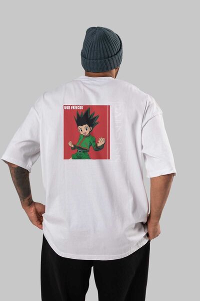 Ankhises Gon Freecss HUNTER X HUNTER 5 Anime Leđa Štampano Bela Oversize kroj...