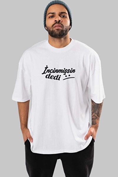 Ankhises Beli Rekao je da si povređen Oversize kroj T T-shirt - Muškarci Žene...
