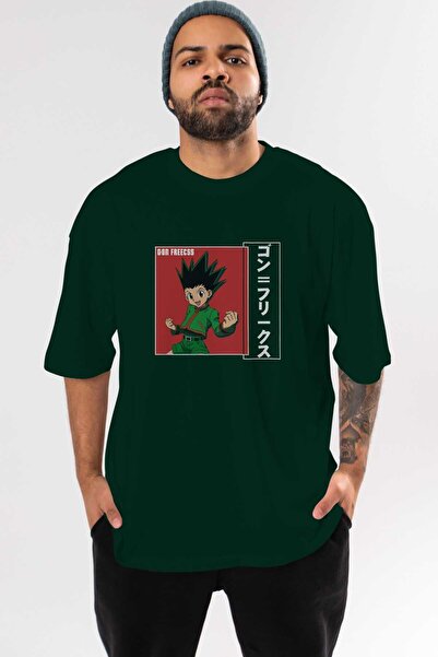 Ankhises Gon Freecss HUNTER X HUNTER 5 Anime Front Štampano Emerald Green Ove...