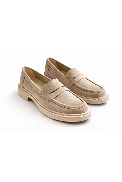 Noliva Γυναικεία μαύρα σουέτ loafer casual ανδρικά παπούτσια με επίπεδη σόλα