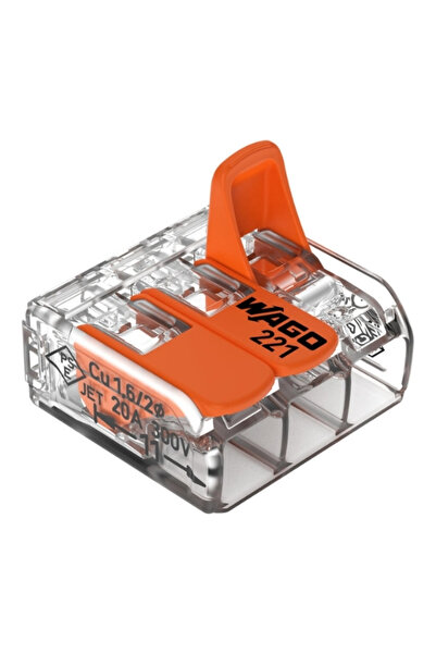 WAGO 221-413 Klemens, Buat Klemensi, 3 Girişli, 50 Adet