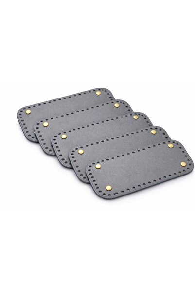 aurellen 25X12 cm 5 Pieces Bag Base Set - Perforated Macramé Bag Bottom Base ...