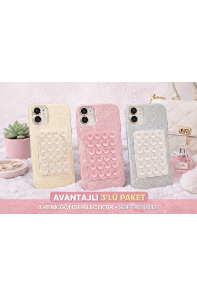 EFCASE Vantuzlu Telefon Tutucu 3’lü Set | Güçlü Tutuş Kaymaz Sabitleyici | Tü...