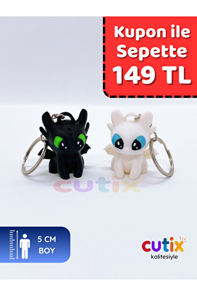 Cutix Dişsiz & Işığın Öfkesi Anahtarlık Seti Ejderhanı Nasıl Eğitirsin Geceni...