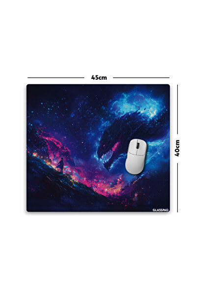 GlassPad Cam Mouse Pad - Celestial Dream - Premium Temperli Cam - 45x40 Cm [M]
