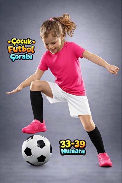 Liggo Çocuk Futbol Maç Çorabı Futbol Tozluk 33-39 Numara Futbol Halısaha Çorabı Konç
