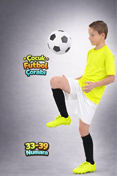 Liggo Çocuk Futbol Maç Çorabı Futbol Tozluk 33-39 Numara Futbol Halısaha Çorabı Konç