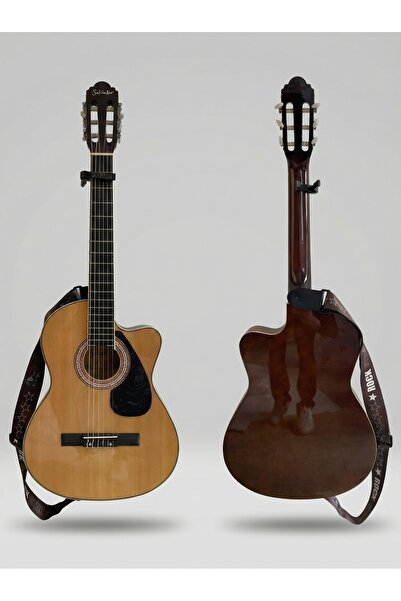 SALVADOR YNK2003C Klasik Gitar Kesik Kasa Cutaway Sap Ayarlı (Pedli Kılıf, Ka...