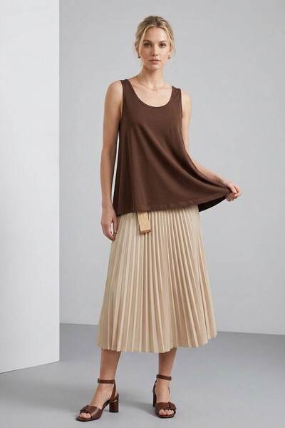 COTENCONCEPT Тениска с широки раменни ленти от серия „A Kesim Rahat Kalıp Basic“