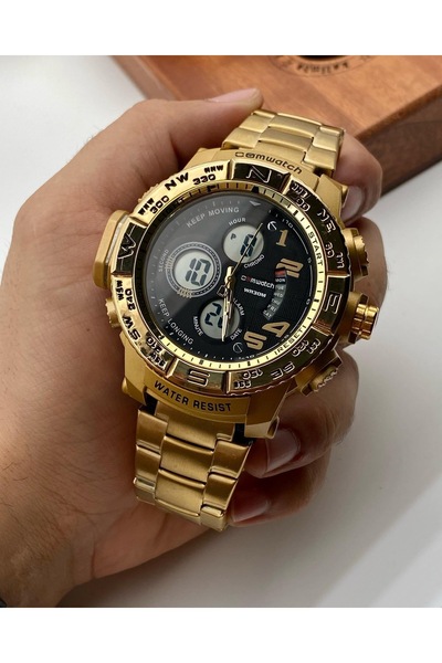 SMAEL ساعة اليد الرجالية الرقمية والتناظرية جميع الوظائف النشطة