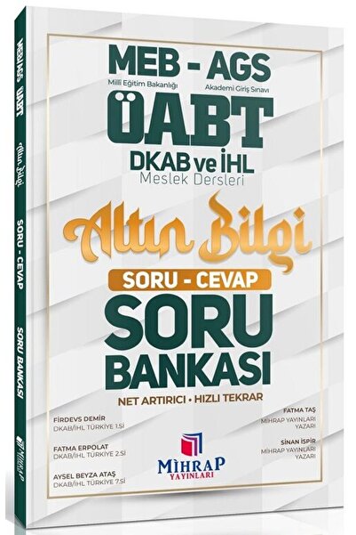 MİHRAP YAYINLARI Mihrap ÖABT MEB-AGS Din Kültürü ve Ahlak Bilgisi Öğretmenliğ...