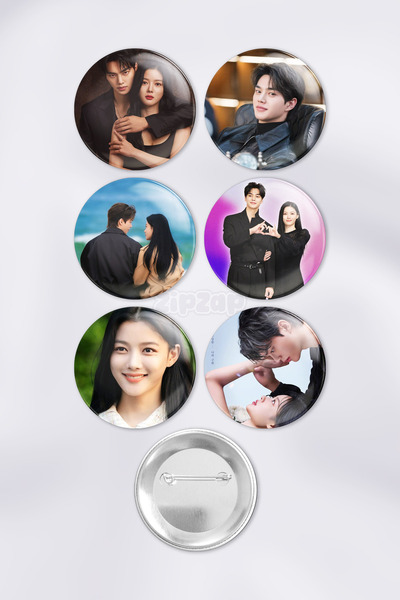 ZipZap My Demon K Drama Kdrama Set de insigne decorative pentru geantă, cu ac...