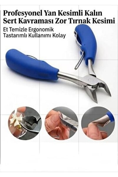 SEVRU Profesyonel Paslanmaz Çelik Kalın Ve Batık Tırnak Makası Tırnak Pens