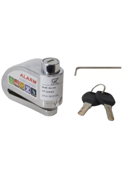 Kanonik Education Κλειδαριά δίσκου μοτοσικλέτας με συναγερμό 110 ντεσιμπέλ Κλ...