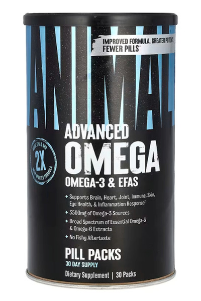 Universal Nutrition Animal Advanced Omega -3 & Efas 30 Paket USA Version
