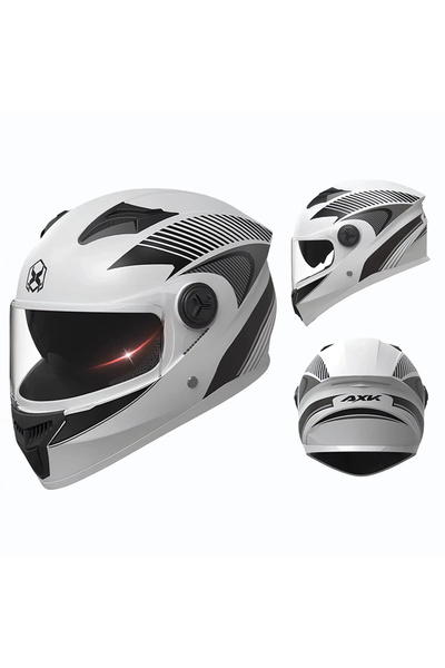FIXATO Cască Phantom pentru motocicletă/scuter, protecție UV, vizieră dublă, ...