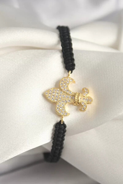 Skygo سوار نسائي من النحاس الذهبي اللون بحجر الزركون والزنبق على شكل مصعد مكر...