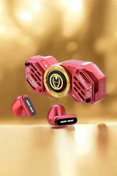 Kanonik Education سماعة رأس بلوتوث لاسلكية باللون الأحمر مع عجلة الإجهاد