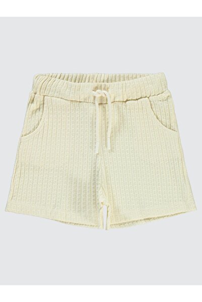 Civil Girls شورت كاسكول رابورلو للأطفال من 6-9 سنوات - أبيض