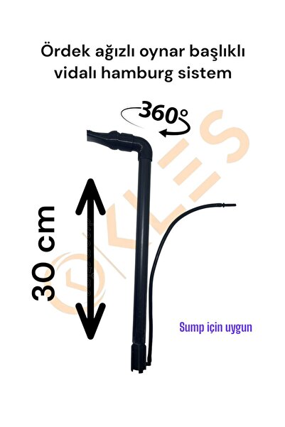KLES Hamburg Boru Sistemi Hava Asansör Sistemi Sumplarla Uyumlu 20 mm akvaryu...