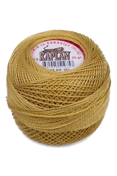 Kaplan خيط إيتامين وغرزة الكروشيه رقم 8، اللون/الرمز: 581