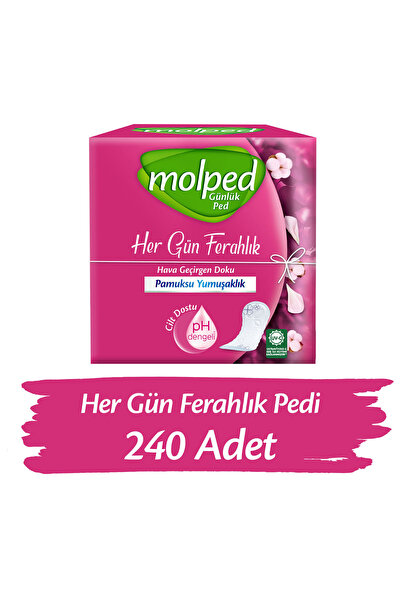 Molped فوط يومية رفيعة غير معطرة (240 قطعة)