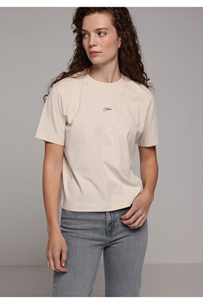 Colin's Γυναικείο μπλουζάκι με ίσια γραμμή, στρογγυλή λαιμόκοψη, εμπριμέ, μπε...