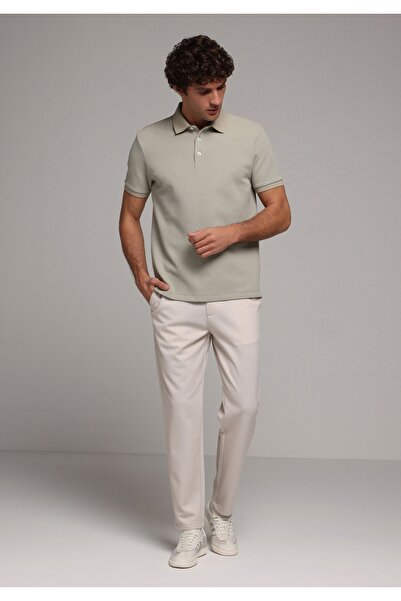 Colin's Regular Fit Mid-Waist Straight-Leg Men's Ecru Trousers