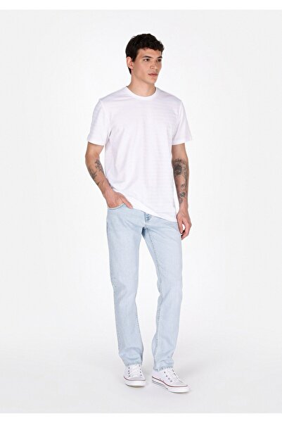 Colin's بنطلون جينز رجالي مستقيم القصة منخفض الخصر بساق مستقيمة من بليتش إندي...