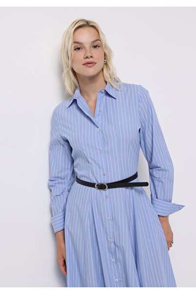 Colin's Синя дамска рокля с нормална кройка