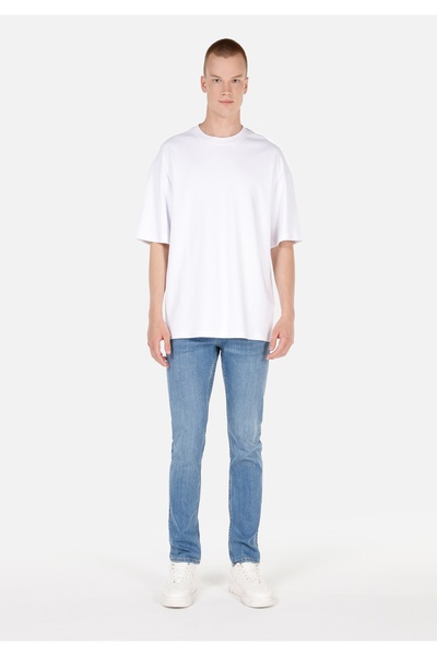 Colin's Pantaloni de jeans indigo pentru bărbați, cu talie joasă, cu picioare...