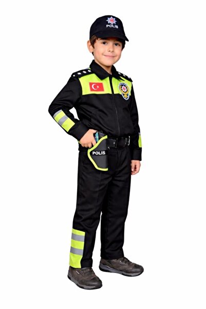 SINGLE SWORD Society Children's Traffic Police Team Yellow Color (with Belt &...