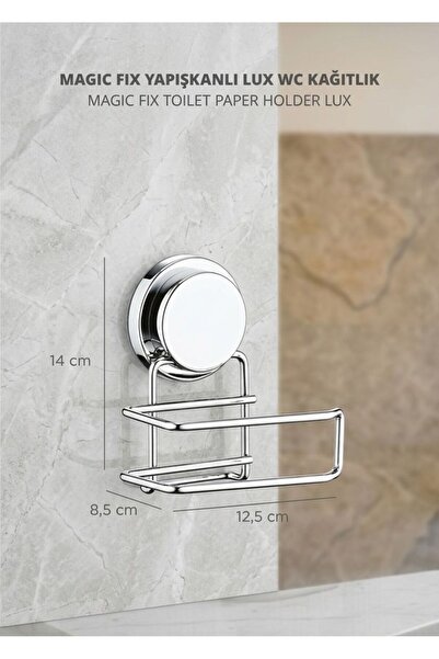 Okyanus Home Suport pentru hârtie Magic Fix Magic Glutinos Chrome Lux WC
