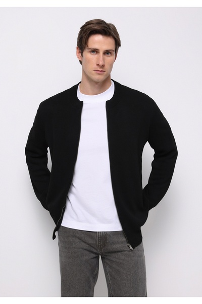 Colin's Regular Fit Men's Black Cardigan
