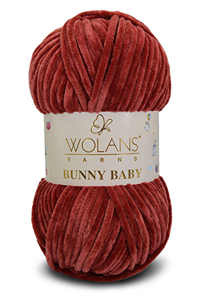 WOLANS 473 Koyu Gül Soft Kadife Bunny Baby Örgü Ipi Kadife Ip Yumuşak Oyuncak...