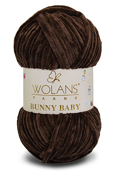 WOLANS 475 Acı Kahve Soft Kadife Bunny Baby Örgü Ipi Kadife Ip Yumuşak Oyunca...