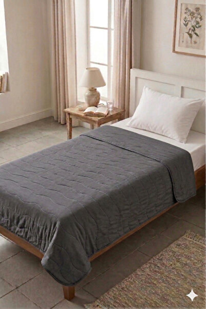 Miabella Home Cuvertură de pat de o persoană matlasată cu piqué unică Cuvertu...