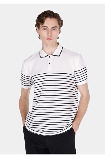 Colin's Ανδρικό κοντομάνικο μπλουζάκι με κανονική εφαρμογή Polo Jacquard