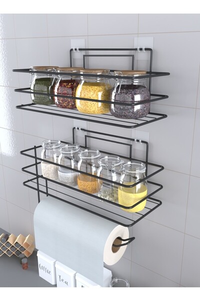 Corelle Kitchen Yapışkanlı Baharatlık 2 Li Metal Kağıt Havluluk Siyah Baharat...
