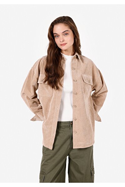Colin's Bej Kadın Gömlek U.kol