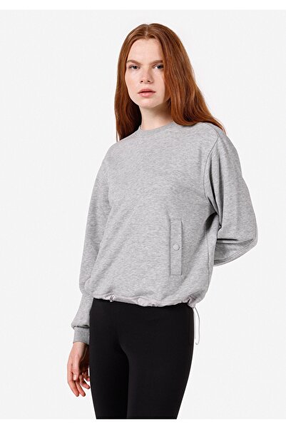 Colin's Regular Fit Yuvarlak Yaka Kadın Gri Sweatshirt