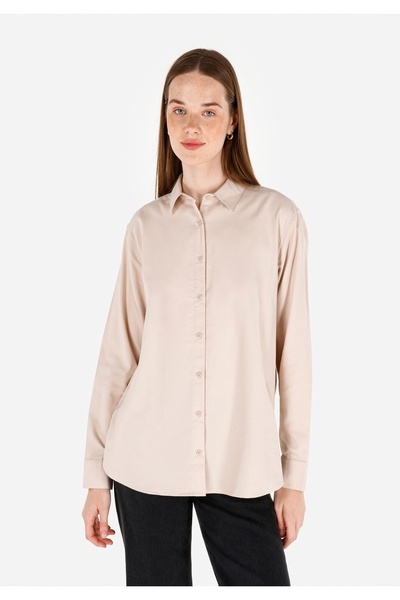 Colin's Cămașă cu mânecă lungă, cu mânecă lungă, cu gât, cu formă regulată