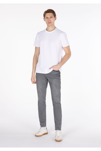 Colin's Pantaloni slim pentru bărbați, gri, din denim