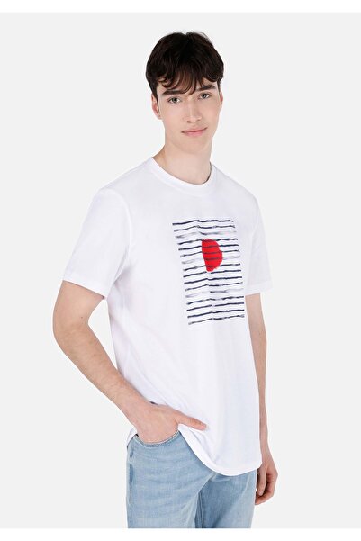 Colin's Чоловіча біла футболка з рукавами