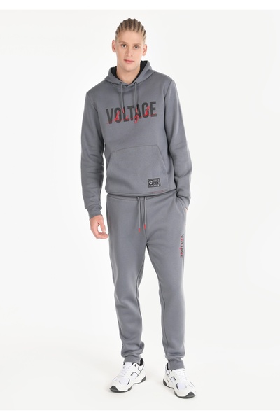 Colin's بنطال رياضي رمادي للرجال ذو قصة متوسطة الخصر ومستقيم