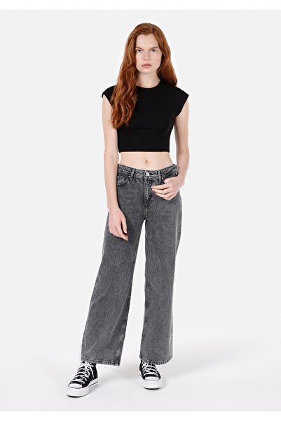 Colin's Pantaloni de blugi pentru femei, cu talie înaltă, cu picioare largi
