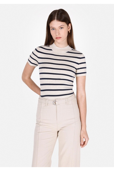 Colin's Слим фит дамски сив пуловер