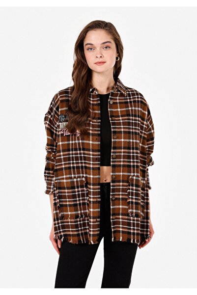 Colin's Bej Kadın Gömlek U.kol