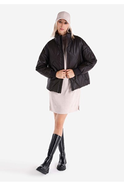 Colin's Rochie de damă cu mânecă lungă bej cu croiala normală